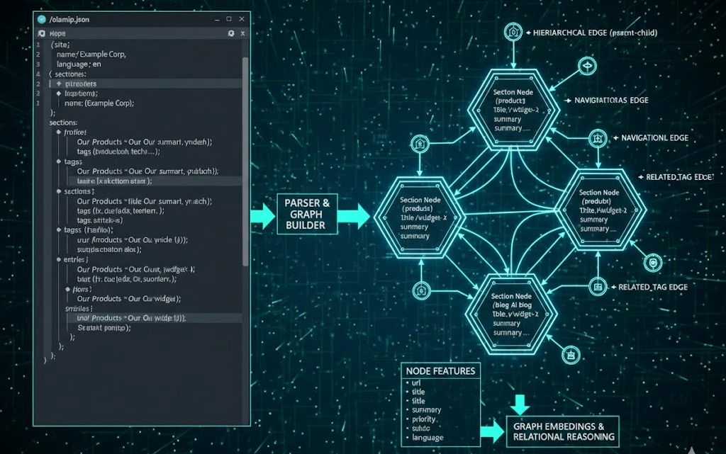 An image representing the process of giving AI both the structure to reason and the content to interpret, creators can ensure their digital assets are understood with the clarity and intent they originally designed.